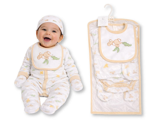 My Little Chick Baby 5 Pieces Layette Gift Set - Elephant and Crocodile