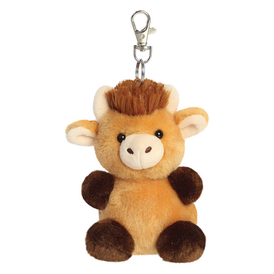 Palm Pals Hubert Highland Cow Clip-On 4"