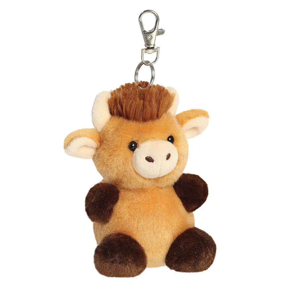 Palm Pals Hubert Highland Cow Clip-On 4"