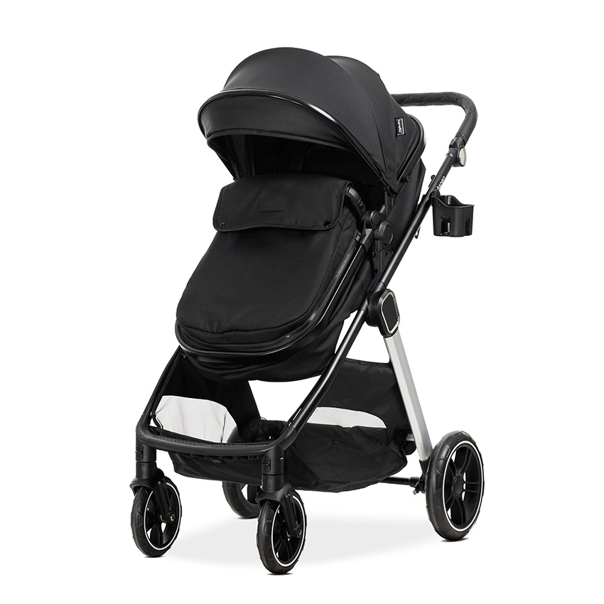 Lorelli Aspen 3in1 Travel System Inc Aspen I Size Car Seat – Black