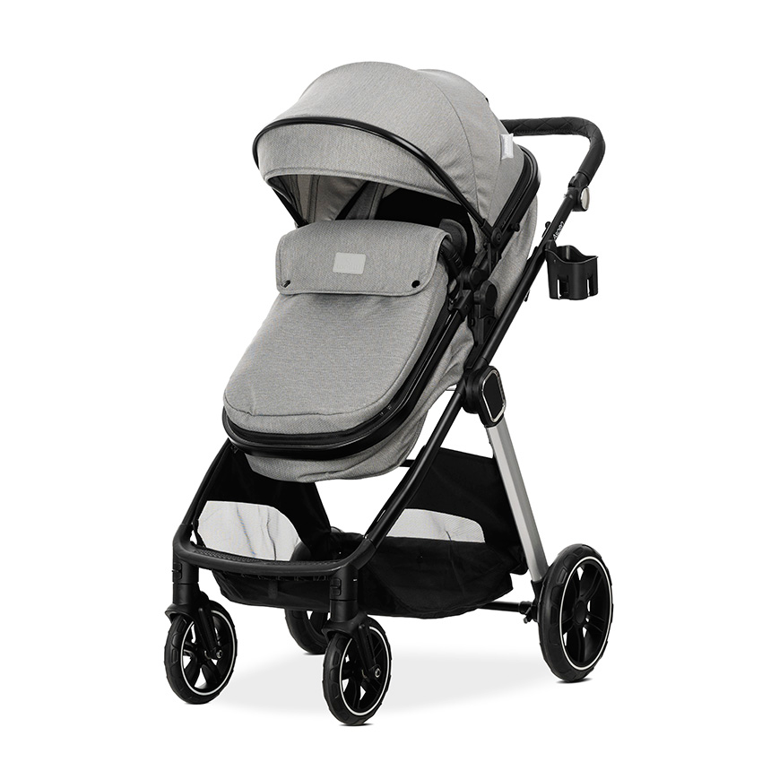 Lorelli Aspen 3in1 Travel System Inc Aspen I Size Car Seat – Grey