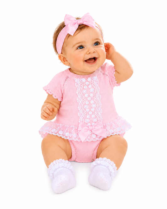 Pex Lara Pant Set Pink/White