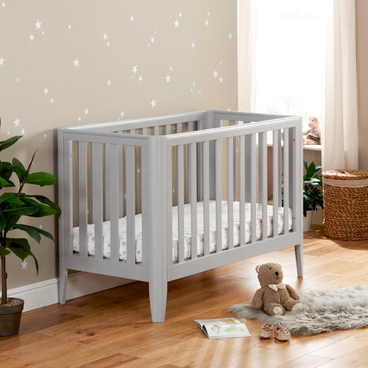 Babymore Iris Mini Cot Bed – Grey