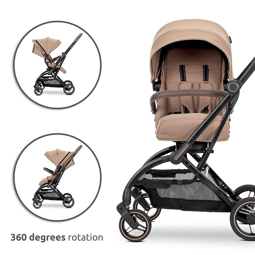 Lorelli Makaya Forward/Rearward 360 Rotation Stroller – Black