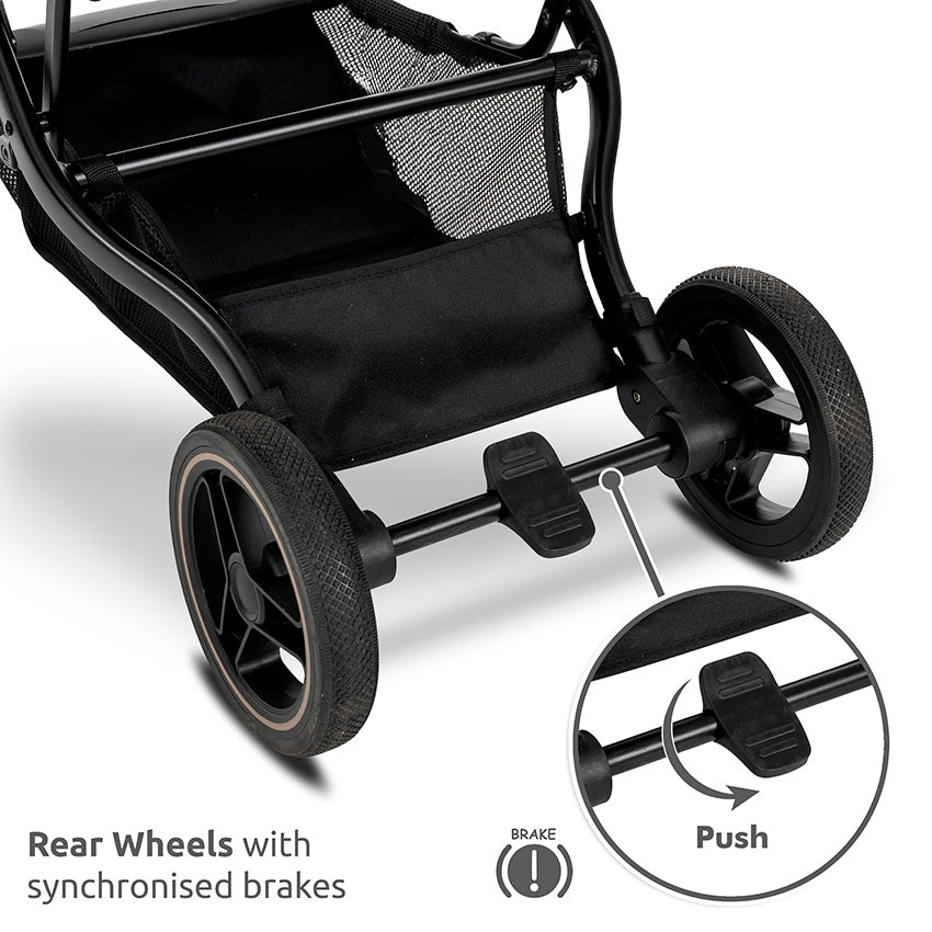 Lorelli Makaya Forward/Rearward 360 Rotation Stroller – Black