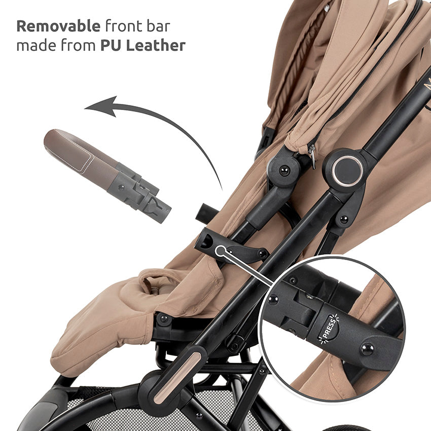 Lorelli Makaya Forward/Rearward 360 Rotation Stroller – Beige
