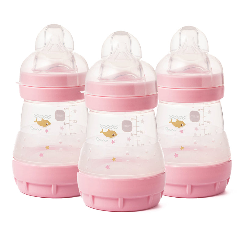 MAM Anti-Colic Bottles 160ml 3pk 2 Colours