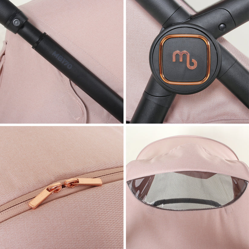 My Babiie MB170 Plus Pushchair - Pastel Pink