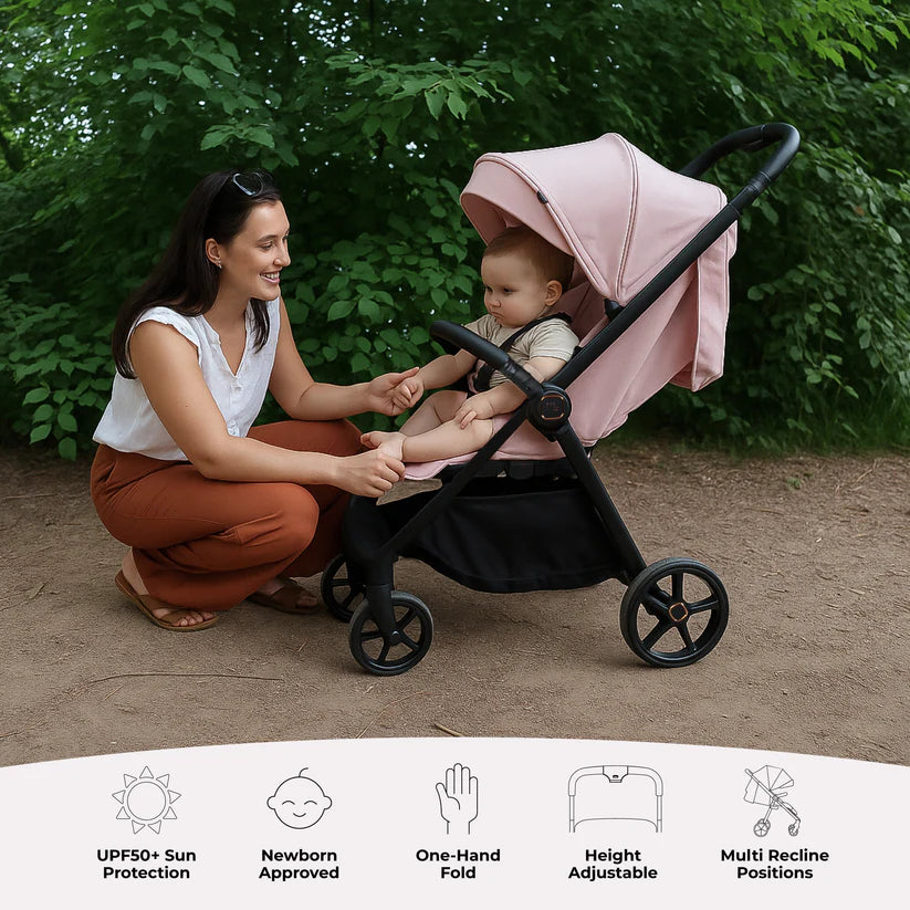 My Babiie MB170 Plus Pushchair - Pastel Pink