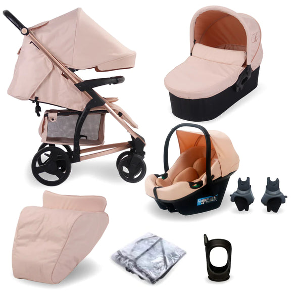 My Babiie MB200i 3-in-1 Travel System with i-Size Car Seat - Billie Faiers Blush