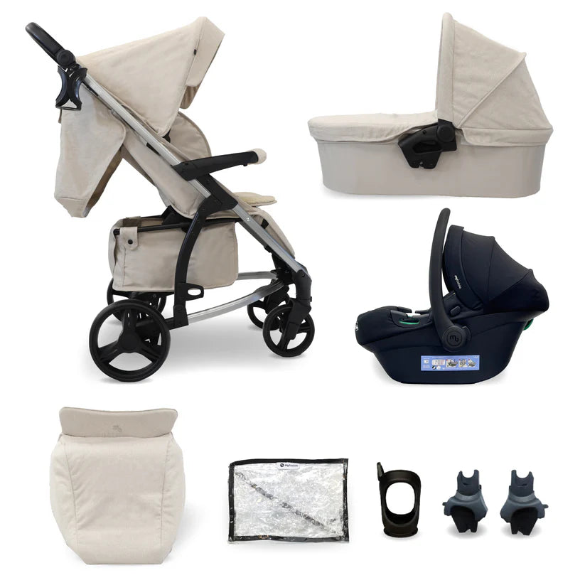 My Babiie MB200i 3-in-1 Travel System with i-Size Car Seat - Oatmeal