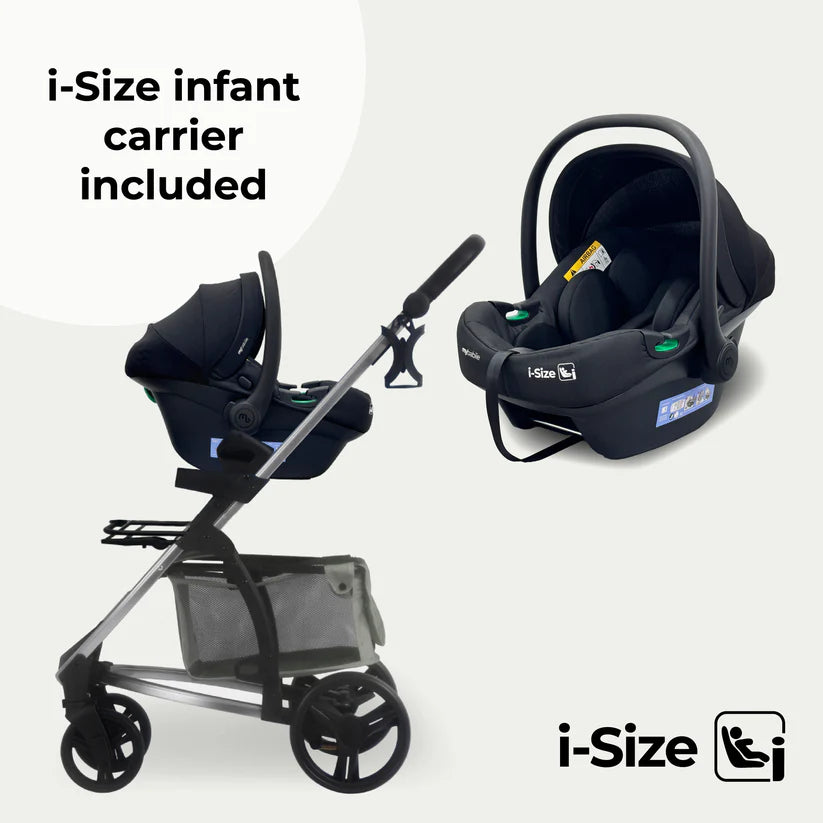 My Babiie MB200i 3-in-1 Travel System with i-Size Car Seat - Oatmeal