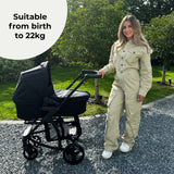 My Babiie MB200i 3-in-1 Travel System with i-Size Car Seat - Dani Dyer Black Leopard