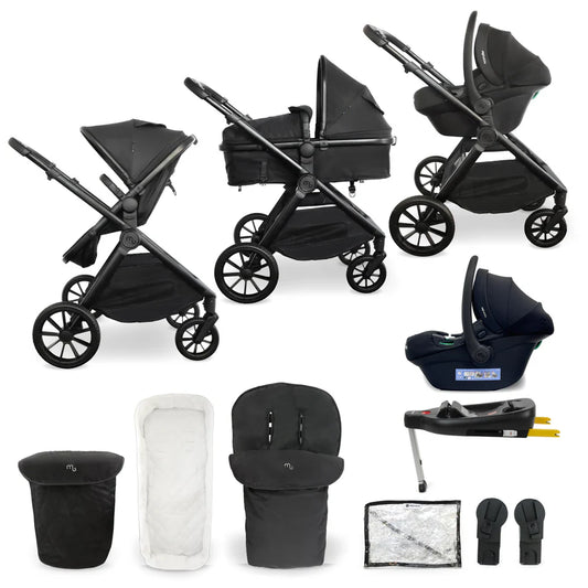 My Babiie MB220 3-in-1 Travel System with Base - Black