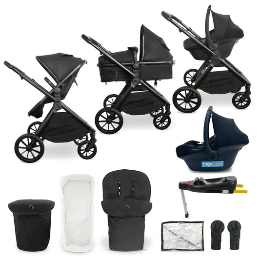 My Babiie MB220 3-in-1 Travel System with Base - Black