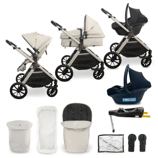 My Babiie MB220 3-in-1 Travel System with Base - Ivory