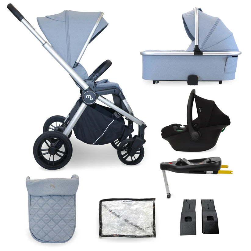 My Babiie MB450i 3-in-1 Travel System - Steel Blue