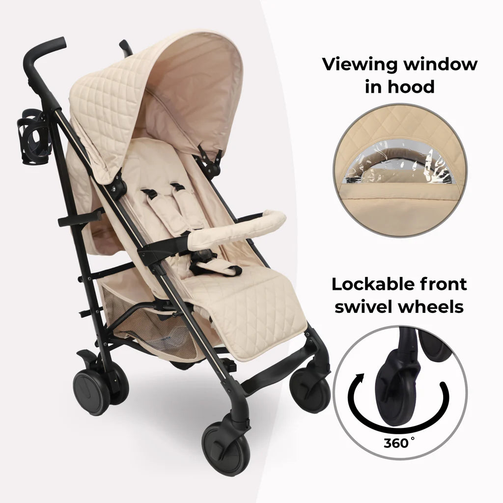 My Babiie MB51 Plus Stroller - Quilted Sand