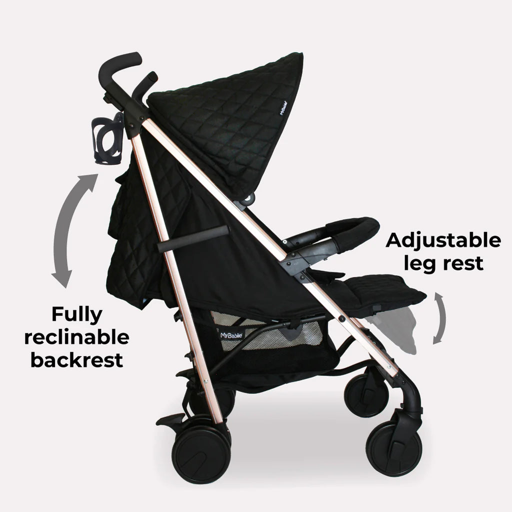My Babiie MB51 Stroller - Quilted Black