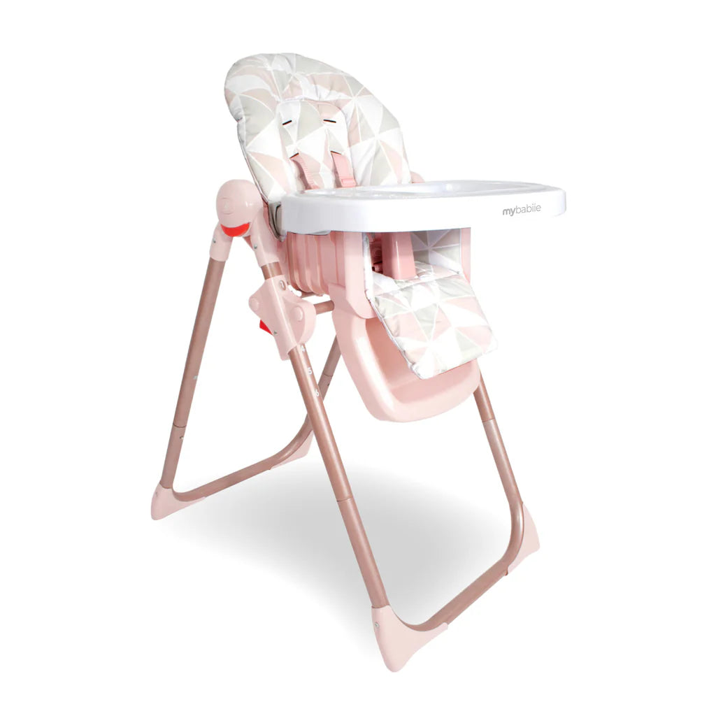 My Babiie MBHC8 Premium Highchair - Rose Gold