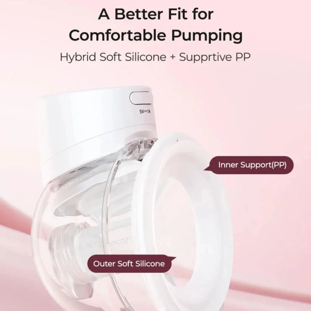Momcozy S12 Pro+ Wearable Electric Breast Pump Double - White
