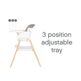 Tutti Bambini Nova Birth to 12 Years Complete Highchair Package - White/Oak