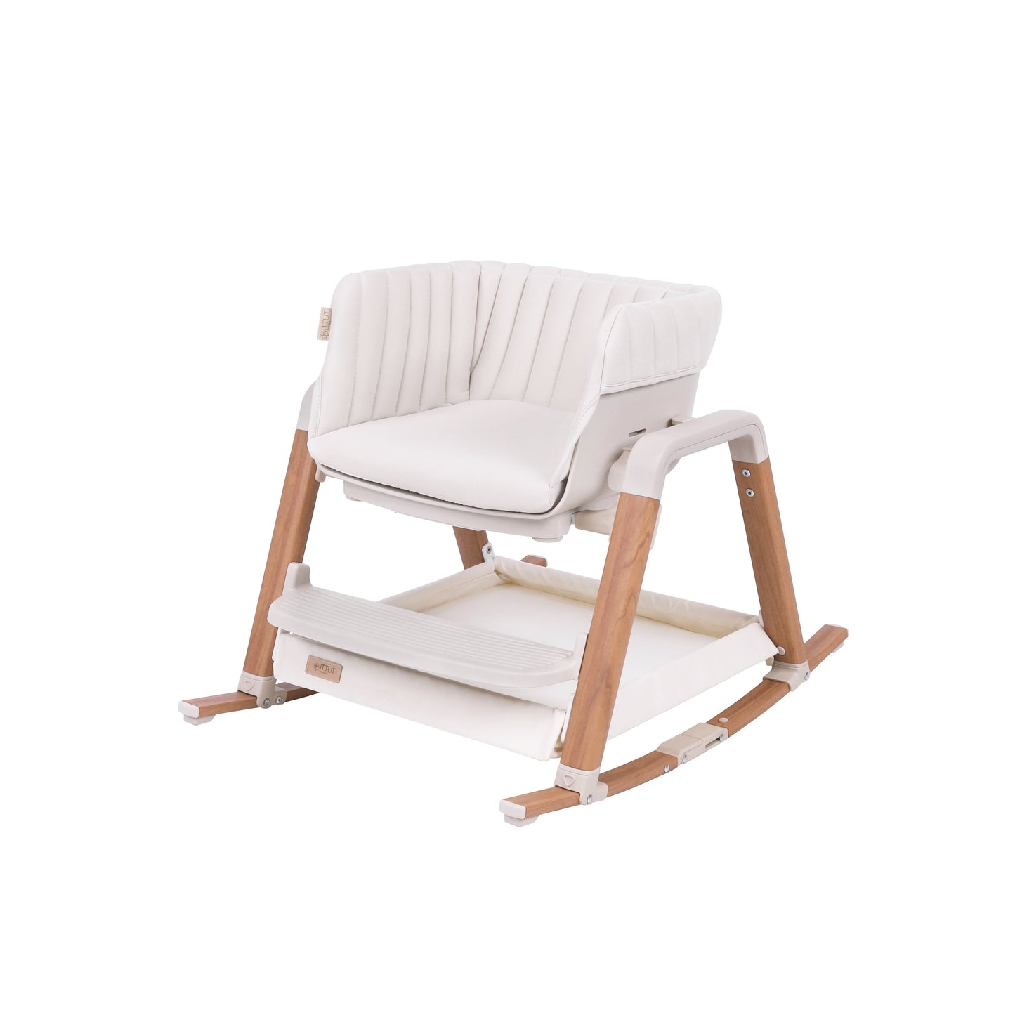 Tutti Bambini Nova Birth to 12 Years Complete Highchair Package - Scandinavian Walnut & Ecru