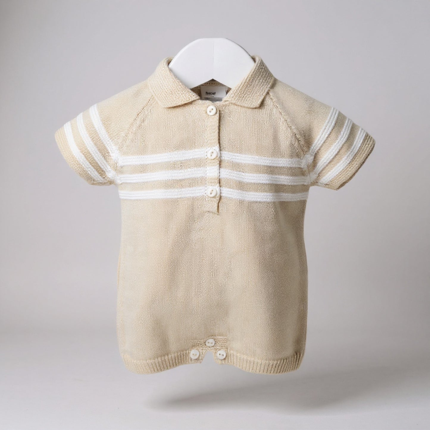 Pex Mateo Natural Stripe Romper