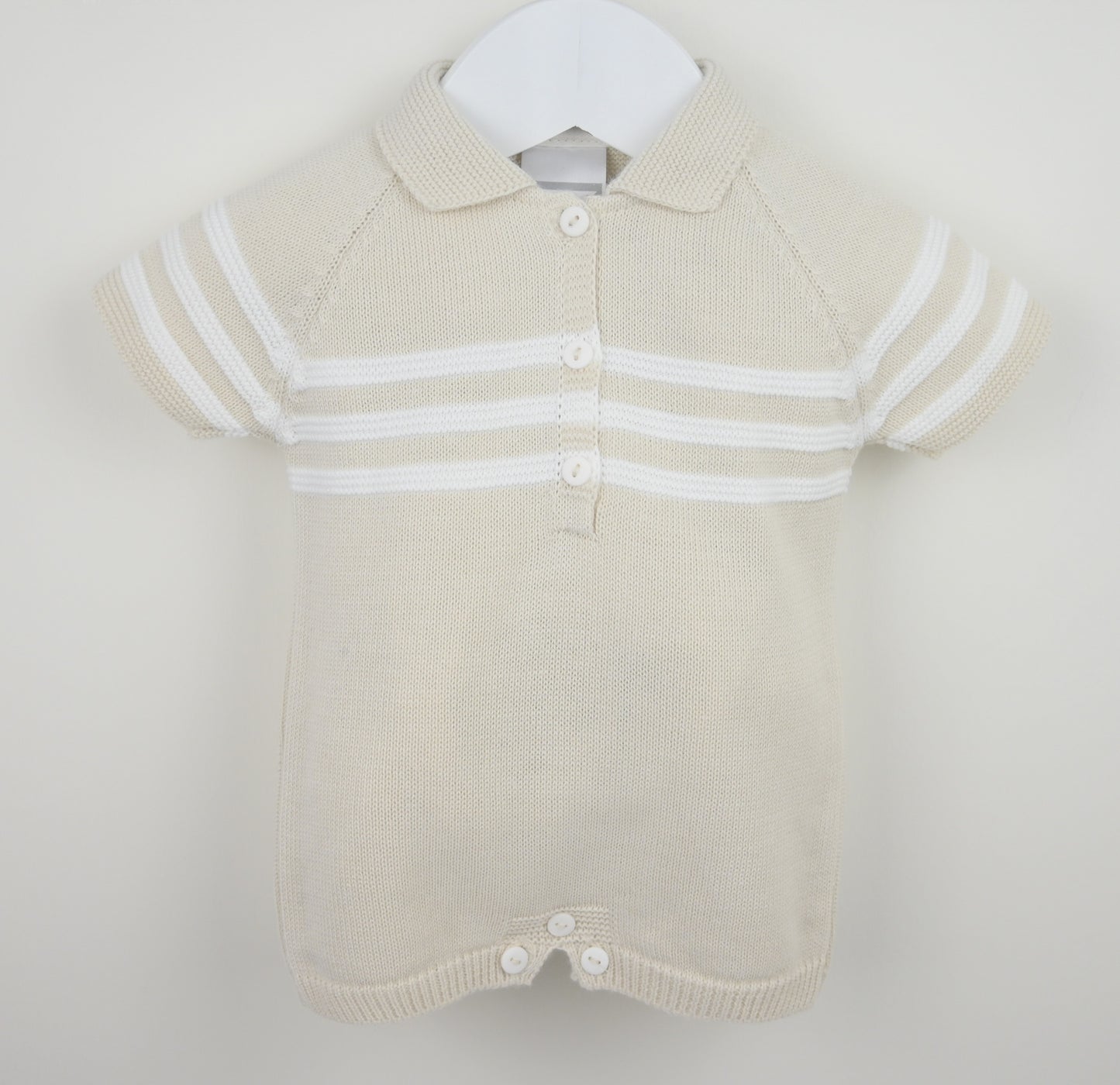 Pex Mateo Natural Stripe Romper