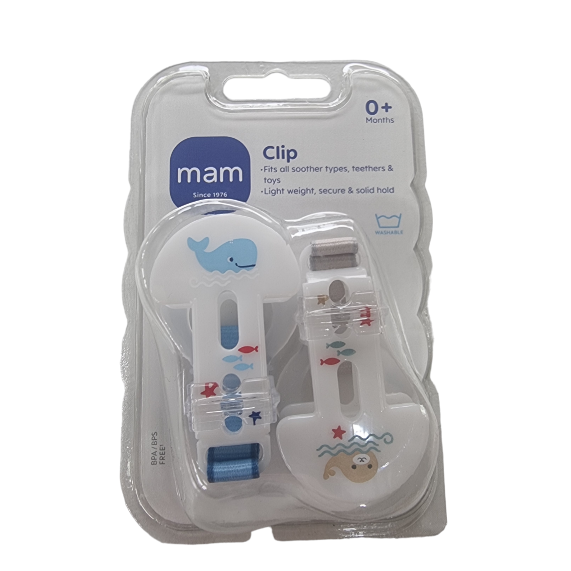 MAM Dummy Clip 2PK - 2 Colours