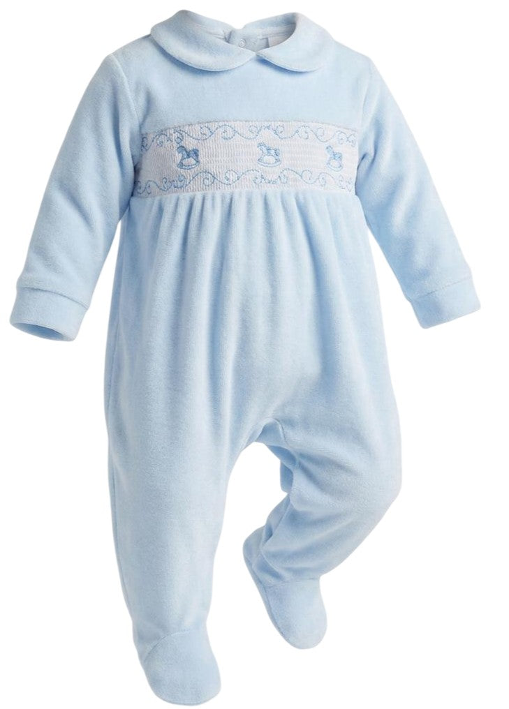 Pex Rocking Horse Sleepsuit Blue