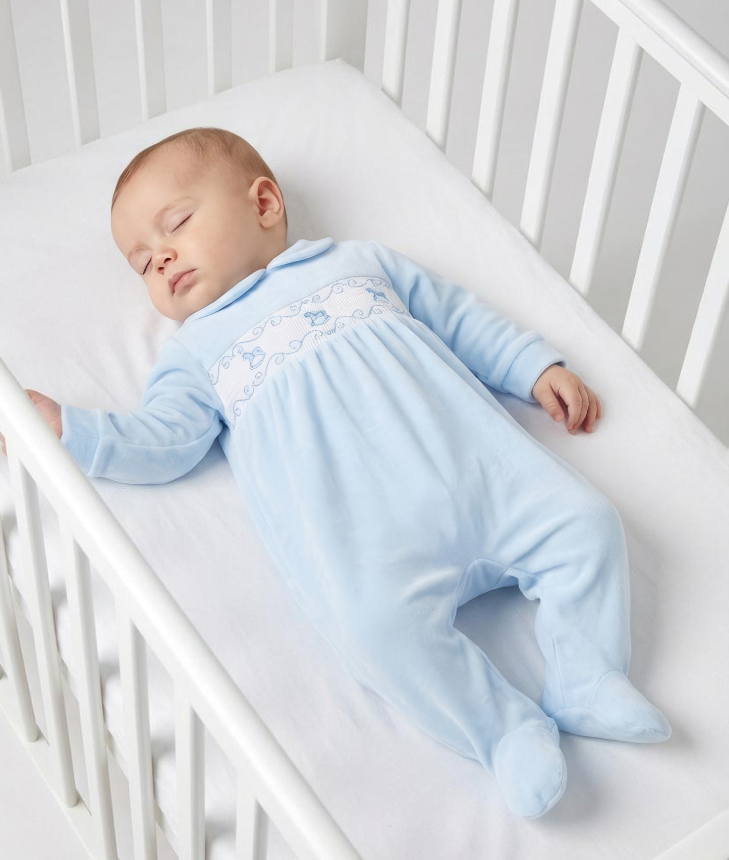 Pex Rocking Horse Sleepsuit Blue