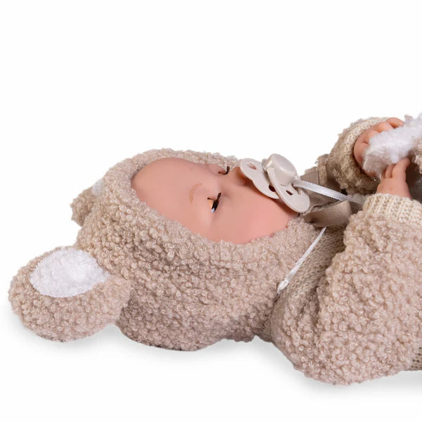 Roma Teddy Doll - Cries with Dummy 37cm