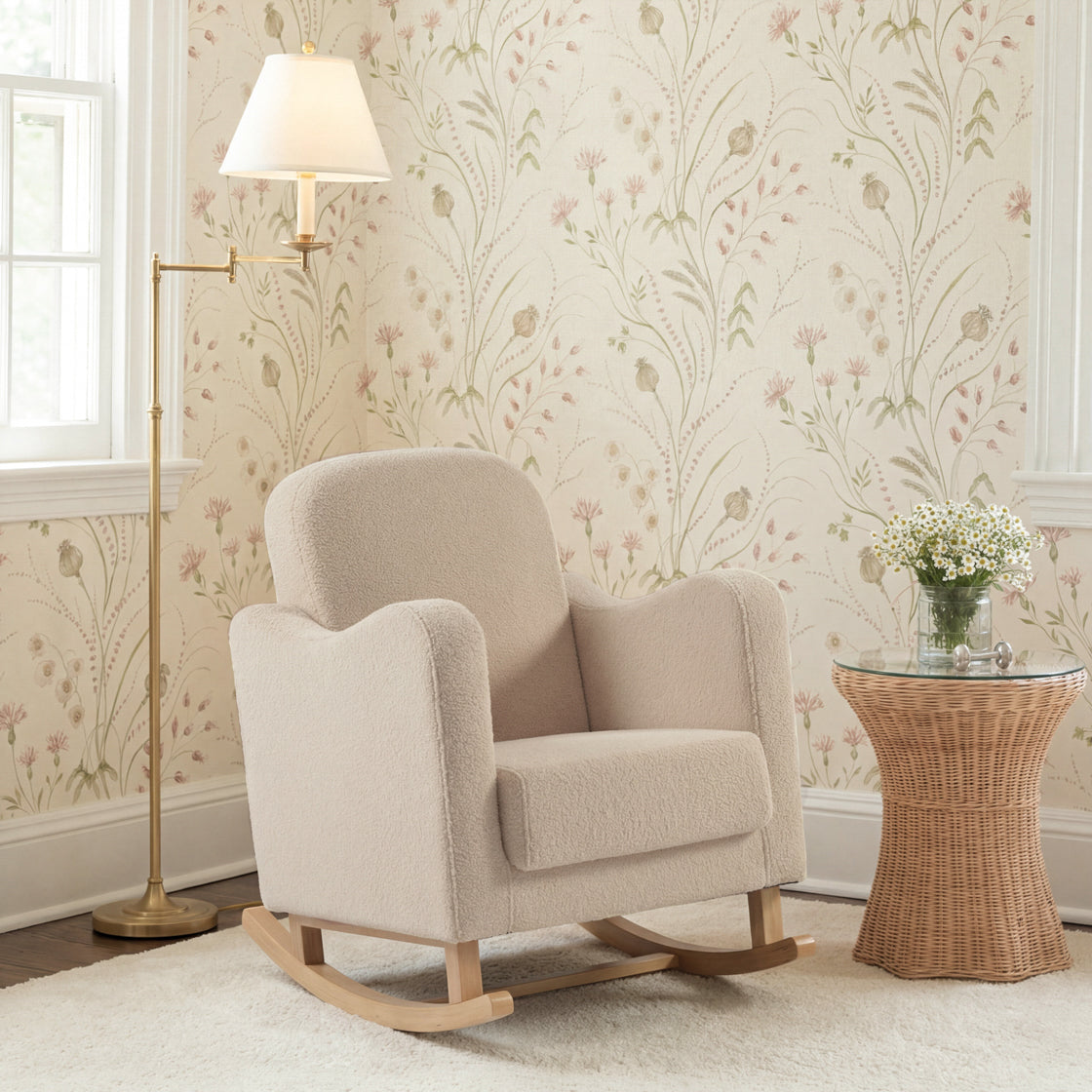 Bebe & Beyond Soother Nursing Chair – Boucle Collection Oat
