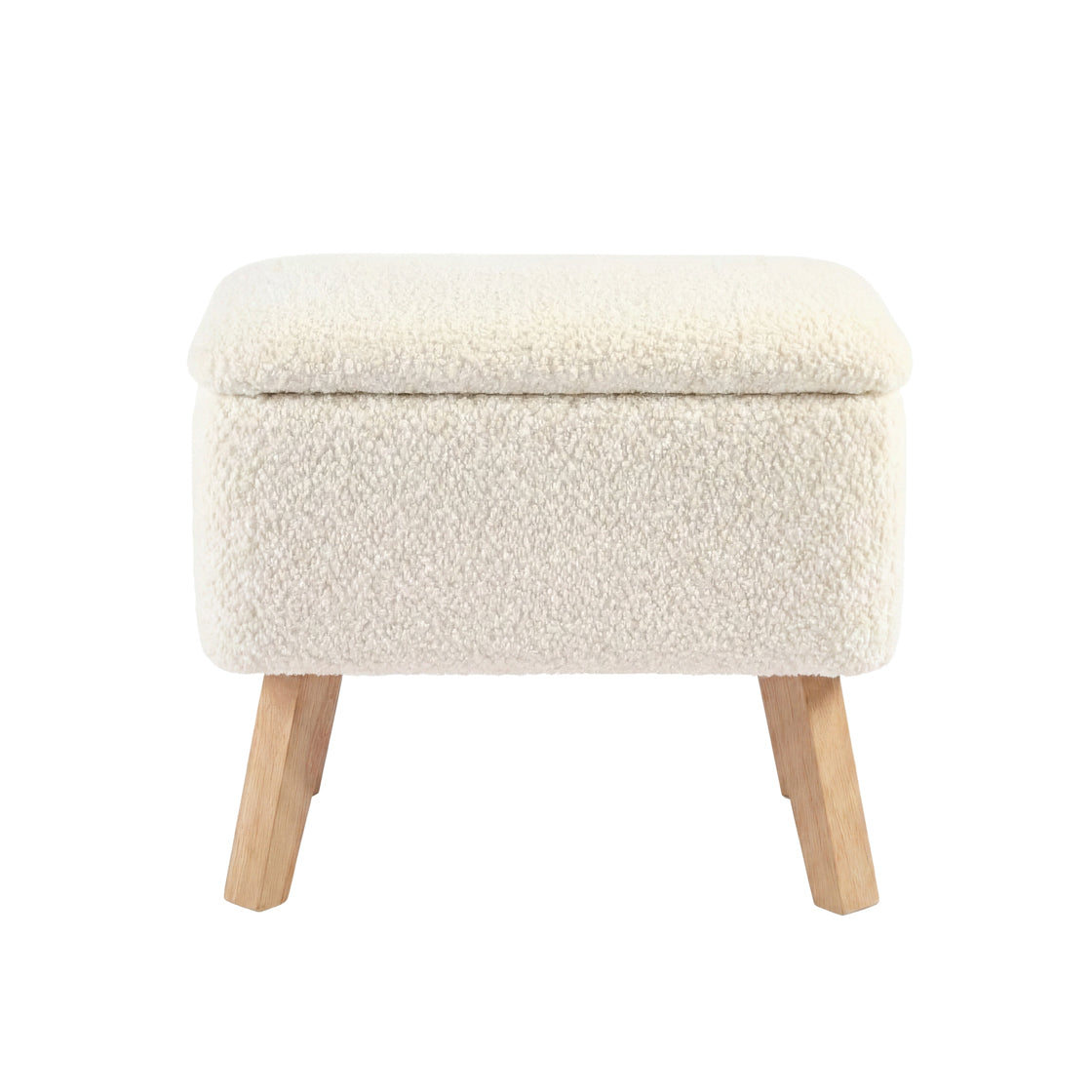 Bebe & Beyond Soother Nursing Chair + Stool – Boucle Collection Off White