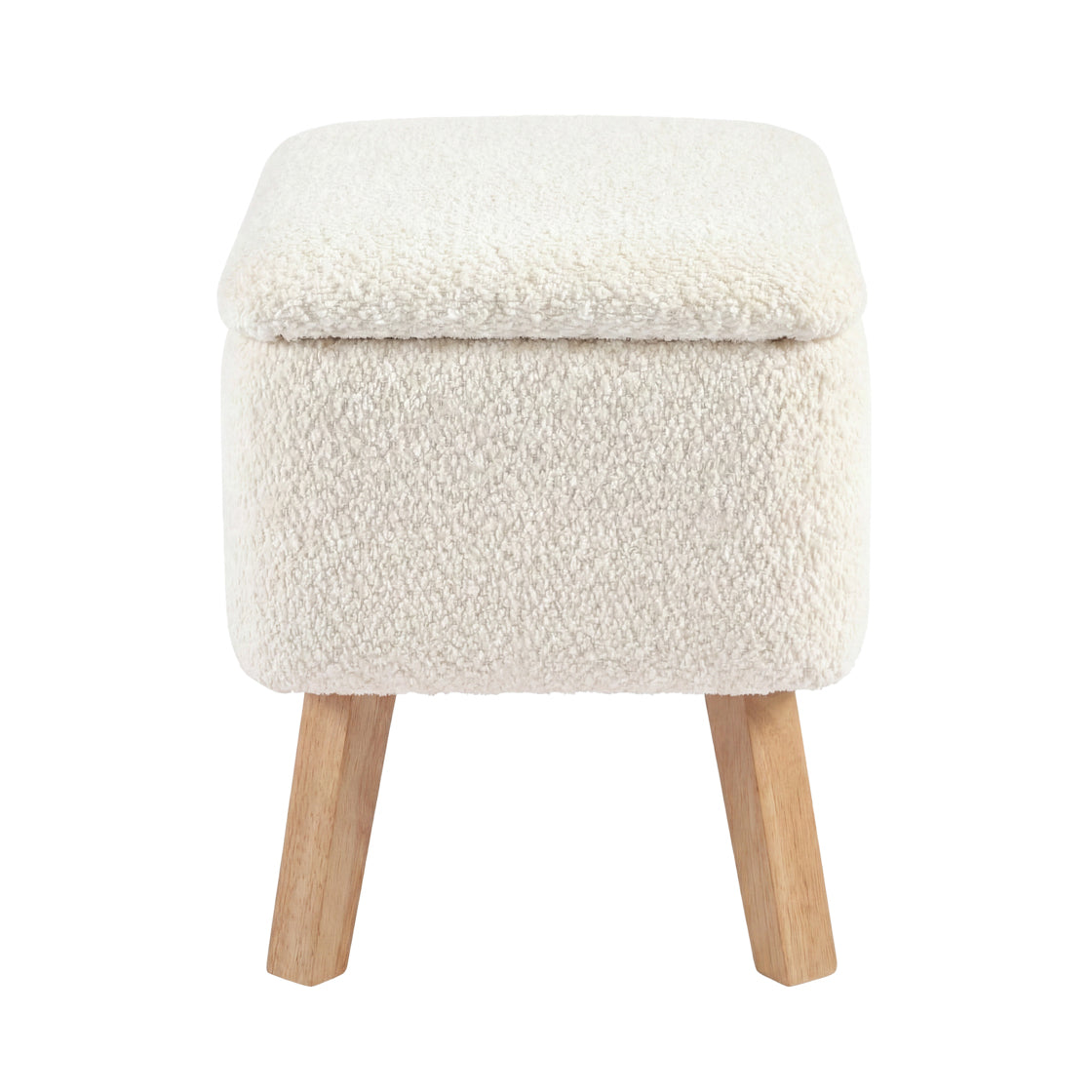 Bebe & Beyond Soother Nursing Chair + Stool – Boucle Collection Off White
