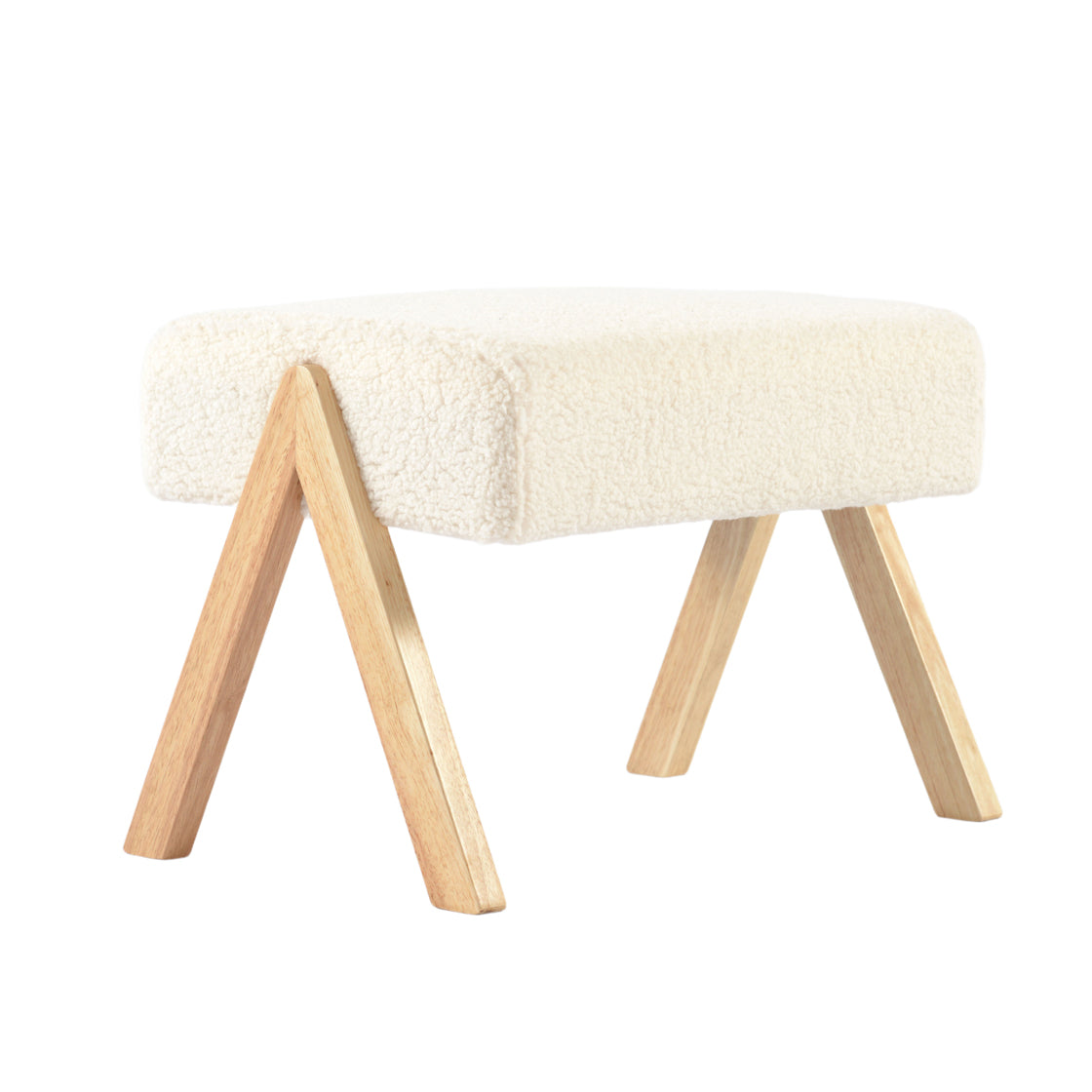 Bebe & Beyond Storyteller Nursing Chair & Stool – Off White Teddy Boucle