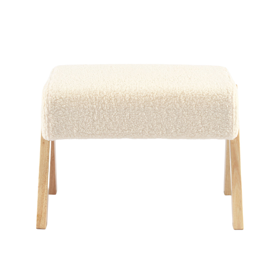 Bebe & Beyond Storyteller Nursing Chair & Stool – Off White Teddy Boucle