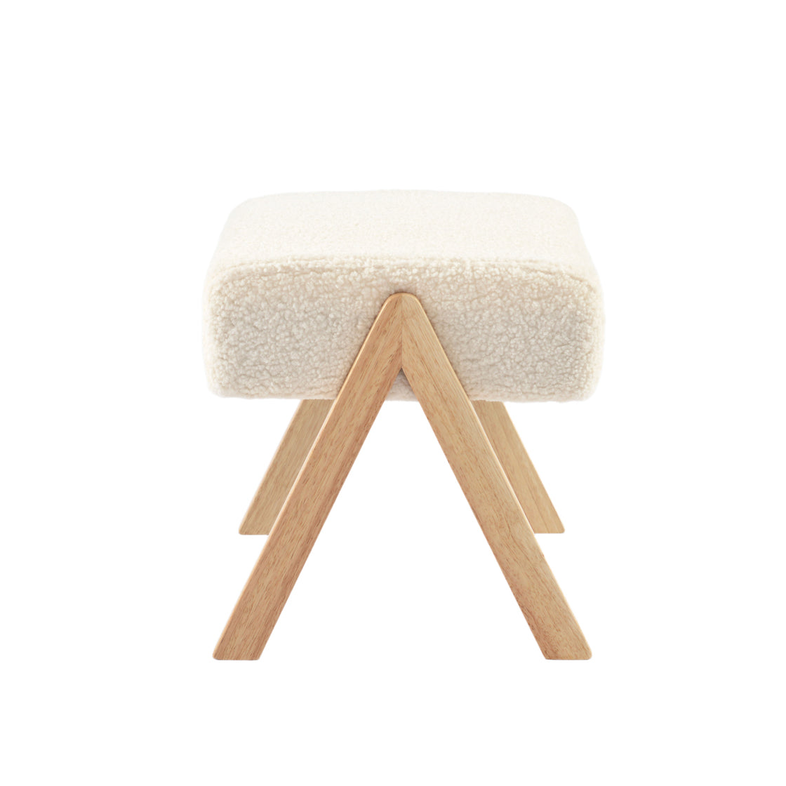 Bebe & Beyond Storyteller Nursing Chair & Stool – Off White Teddy Boucle