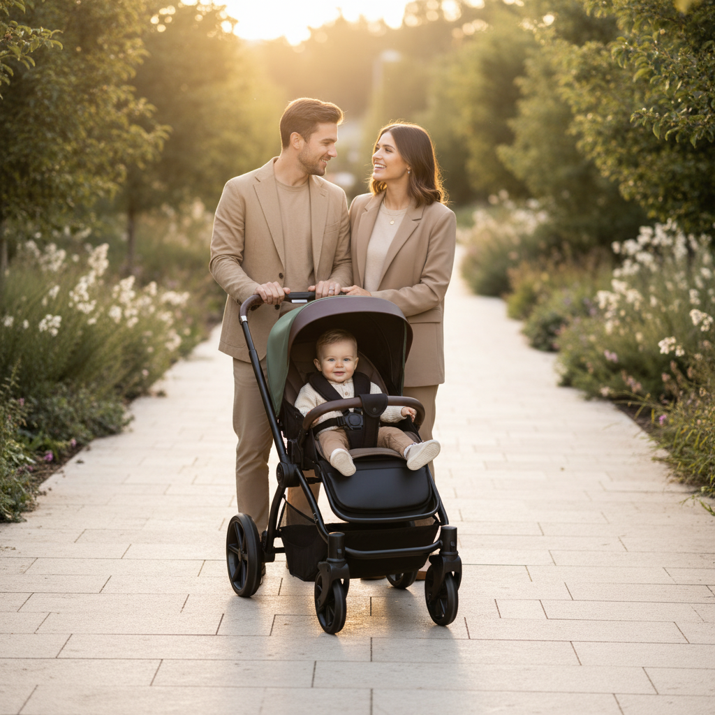 Noordi Sole V3 3in1 with Joie i-Snug2 Car Seat, Woodland Green