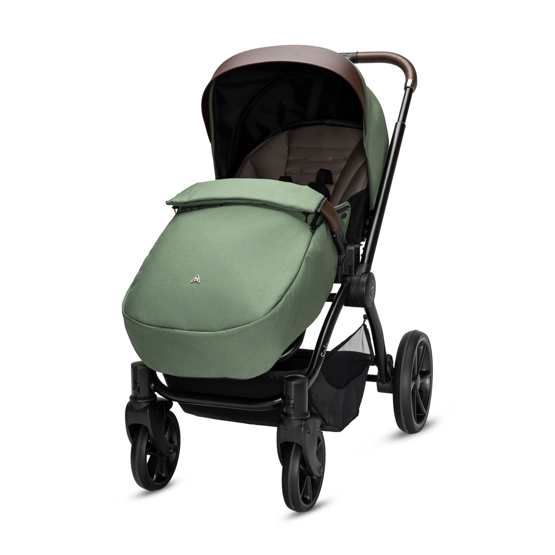 Noordi Sole V3 - 3in1 Travel System with ThermoCot Carrycot + Travel Carrier i-Size Car Seat, Woodland Green
