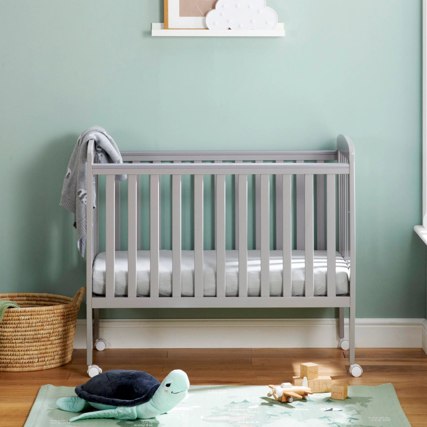 Babymore Space Saver Cot – Grey