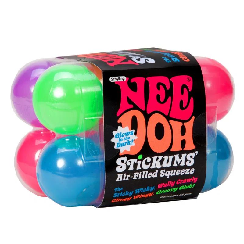 NeeDoh Stickums (12 Pcs) Glow in the Dark