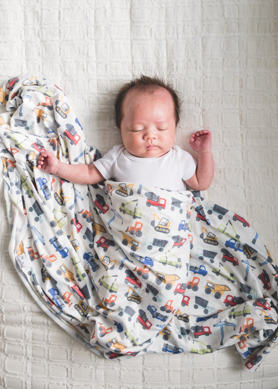 Copper Pearl Knitted Swaddle Blanket Diesel