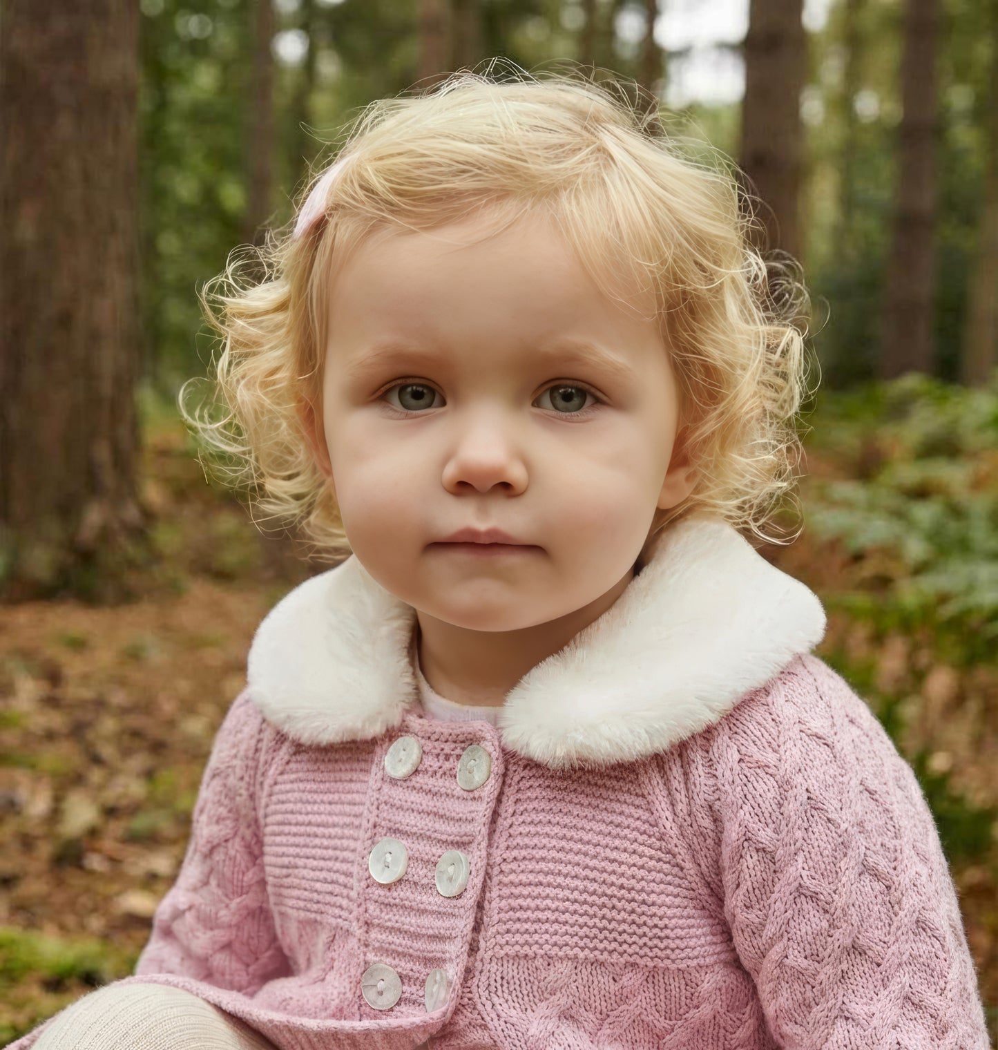Pex Tillie Coat Dusky Pink with Hat