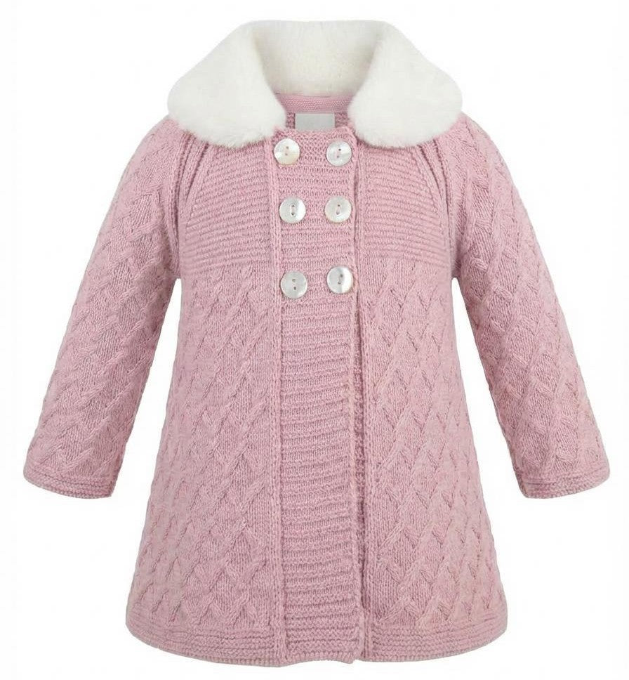 Pex Tillie Coat Dusky Pink with Hat