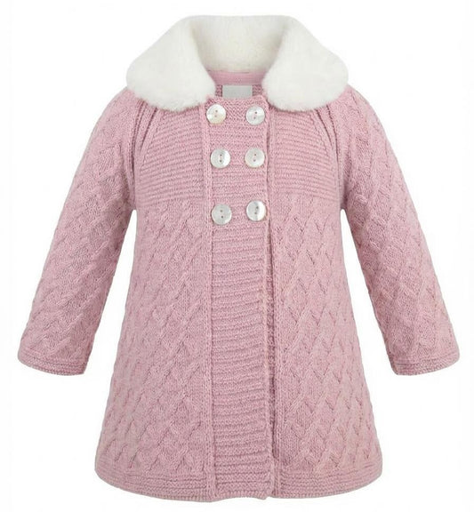 Pex Tillie Coat Dusky Pink with Hat
