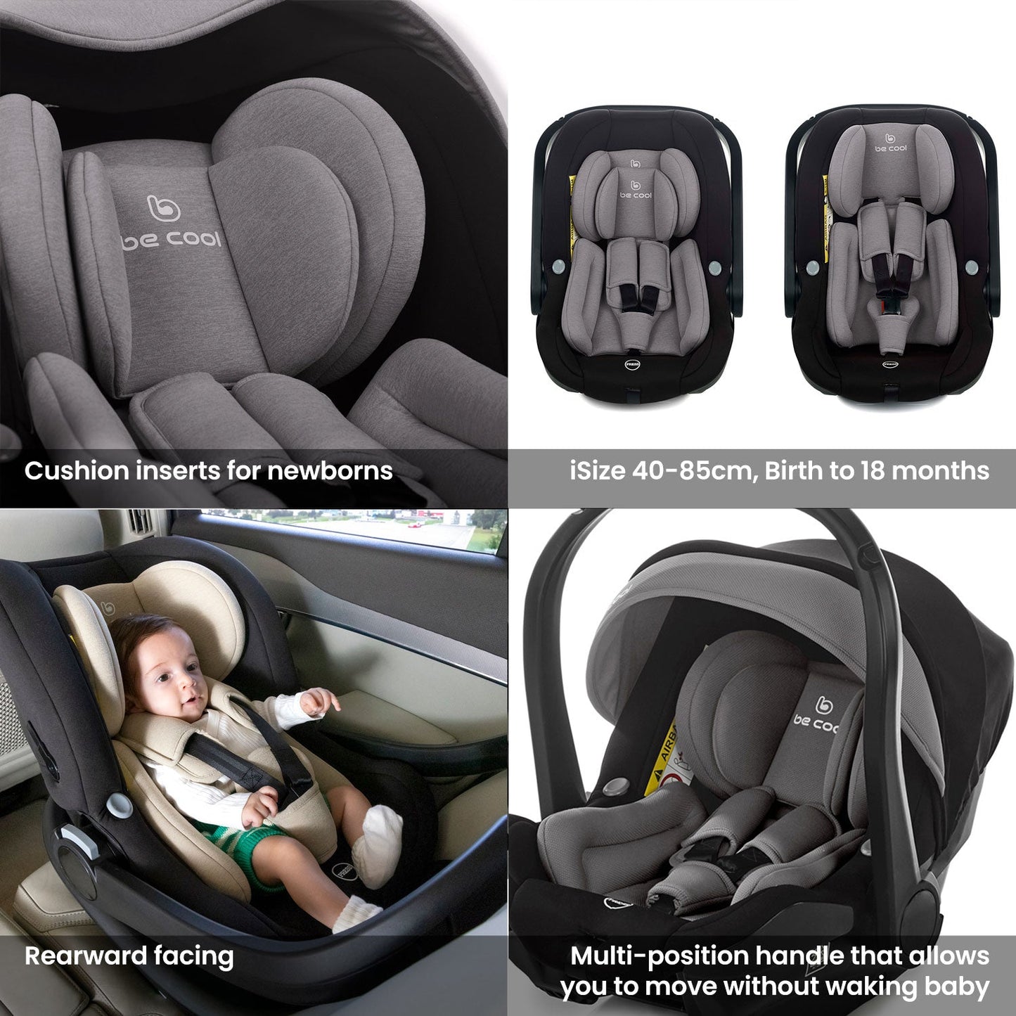 Noordi Fjordi V2 Leather 3in1 with Travel Carrier Car Seat