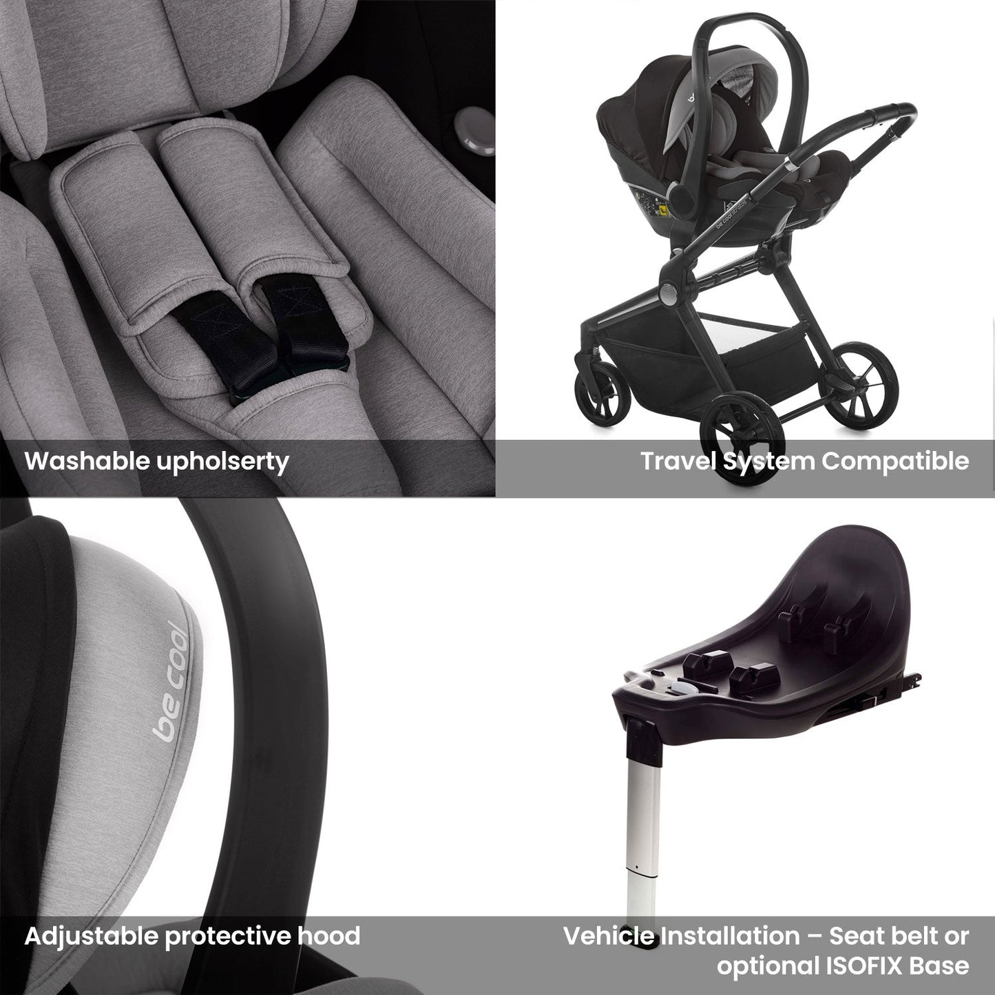Noordi Fjordi V1 Leather 3in1 with Travel Carrier Car Seat