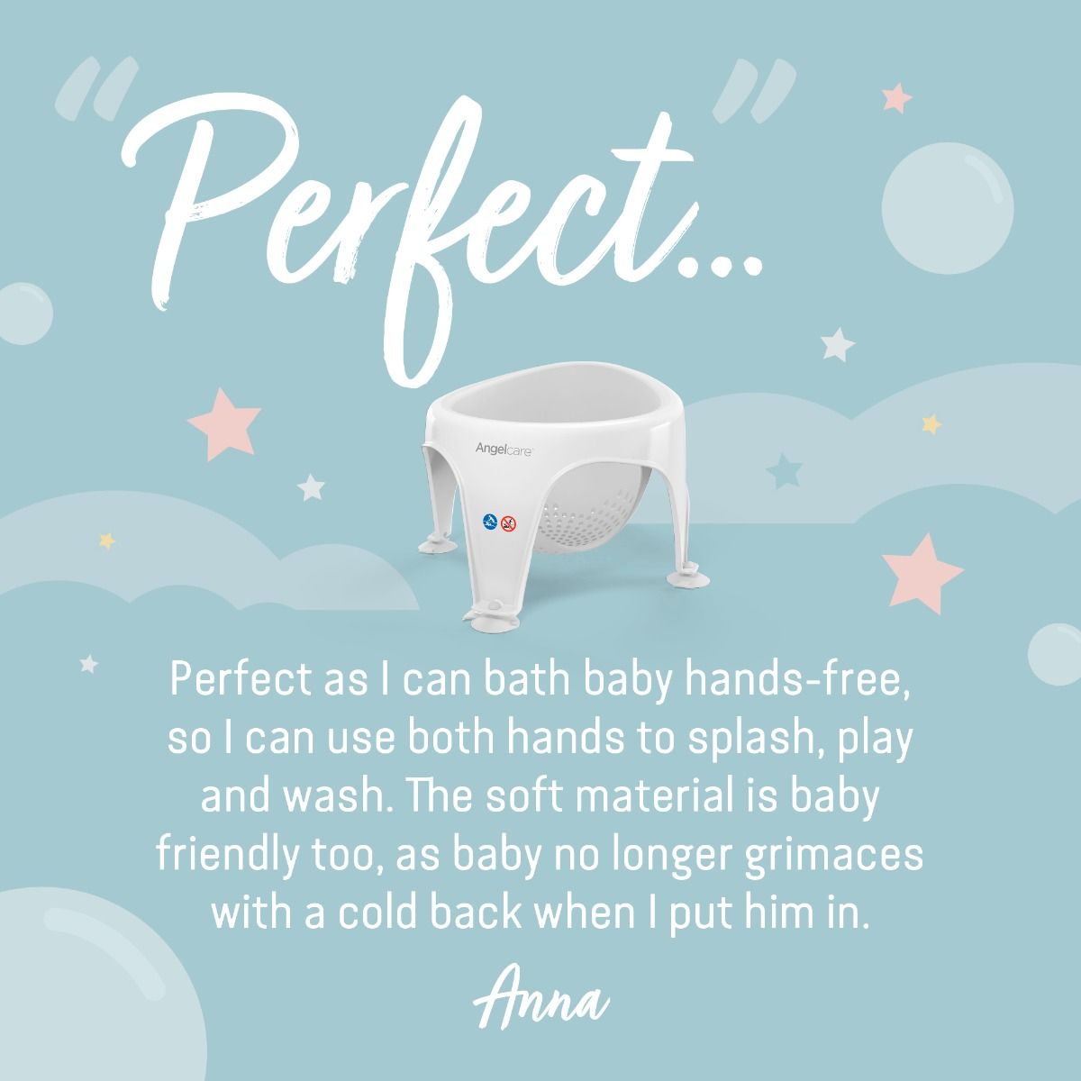 Angelcare Soft-Touch Bath Seat Grey